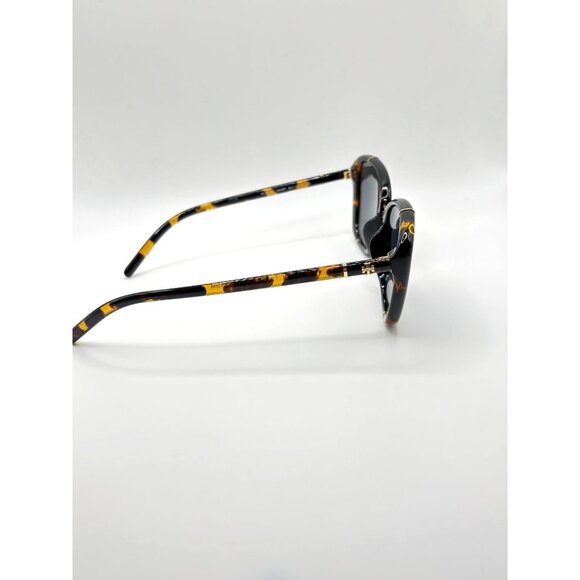 Tory Burch TY9074U Eleanor Cat-Eye Sunglasses Dark Tortoise/Black - Picture 8 of 12